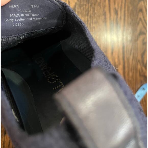 Cole Haan Original Grand Wool Wingtip Oxford Blue Men's Size 9.5 - Picture 2 of 7